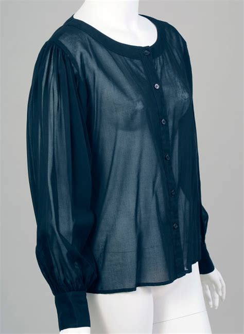 ysl sheer top|Ruched top in jersey voile .